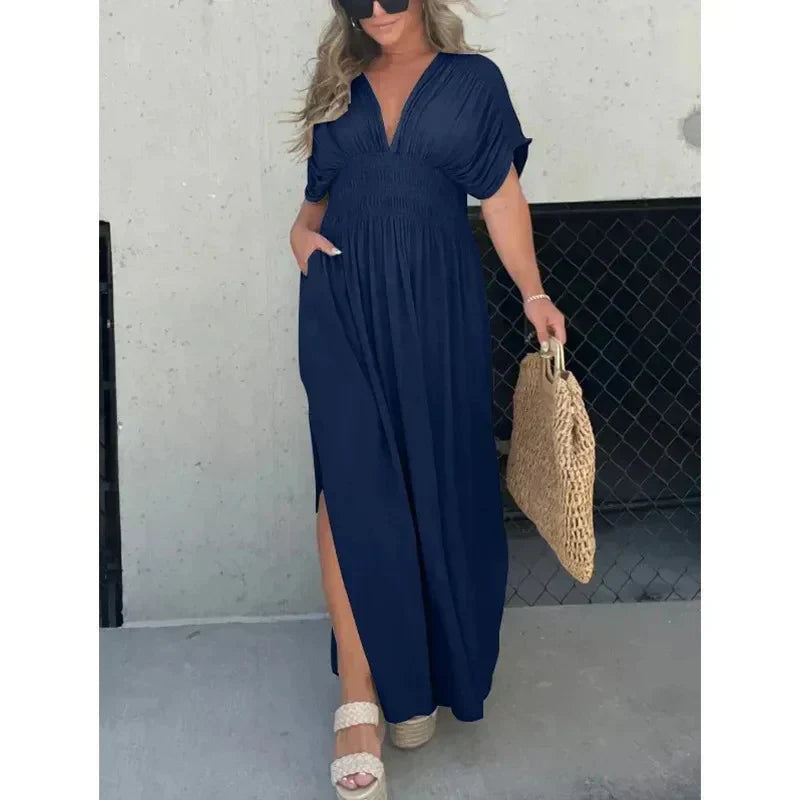 Shina | V-Neck Maxi Dress