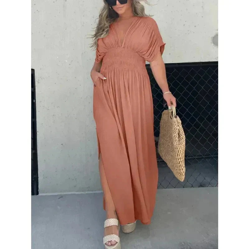 Shina | V-Neck Maxi Dress