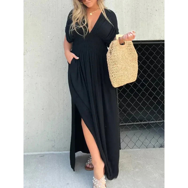 Shina | V-Neck Maxi Dress