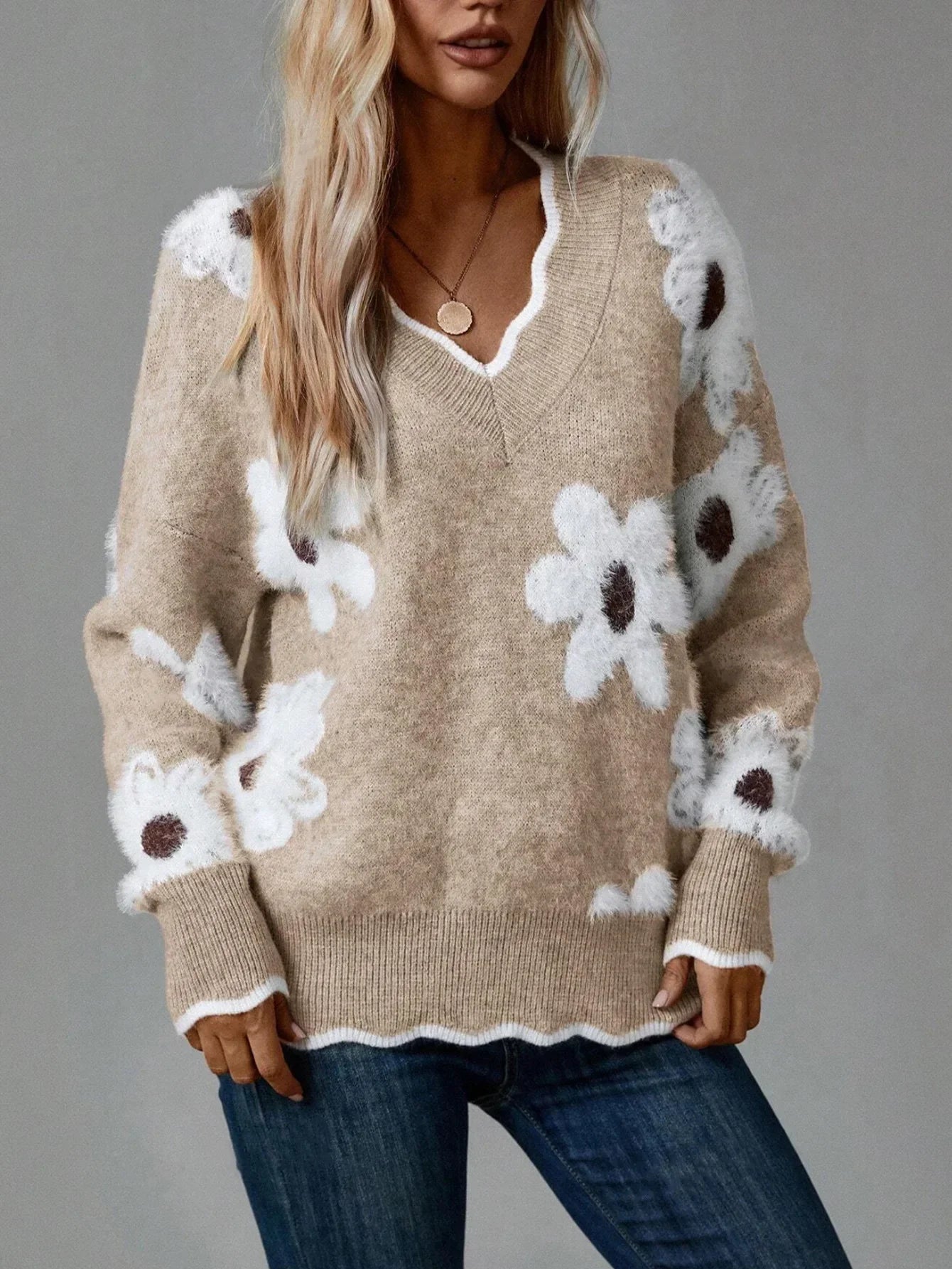 Floréa™ | Women's Flower Sweater