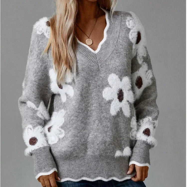 Floréa™ | Women's Flower Sweater